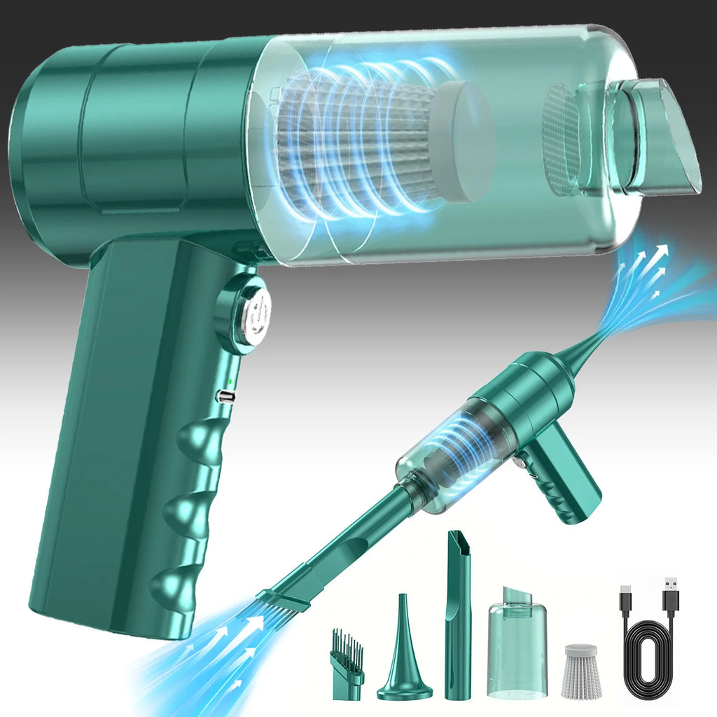 Wireless Handheld Vacuum Cleaner, Mini Portable Vacuum for Car and Home, 2-In-1 Multipurpose High-Power Vacuum, Rechargeable Hand Held Vacuum Cleaner, Car Portable Vacuum Cleaner